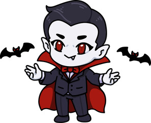 Chibi Vampire Boy Halloween Costume