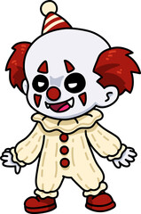 Chibi Scary Clown Halloween Costume