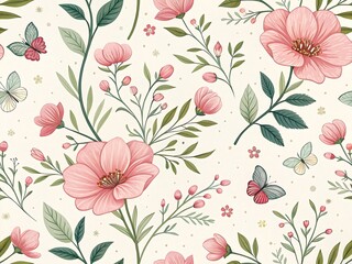 Charming floral pattern
