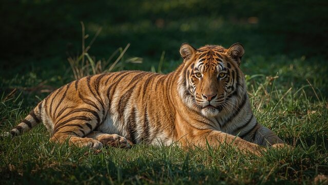 Sweet tiger taking it easy