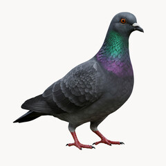Obraz premium pigeon isolated on white background