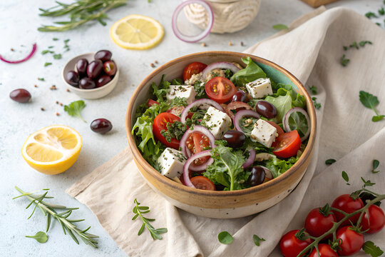 fresh vegetable salad