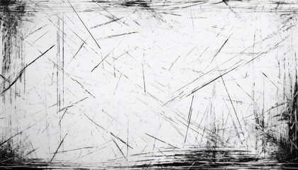grunge overlay texture featuring scratched lines and distressed marks on a white background for design effects