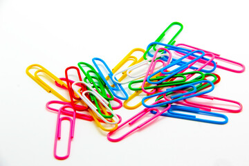 colorful paper clips