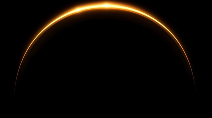 Golden ring on black background