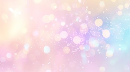 Obraz premium Holographic gradient background with soft pastel colors creates a charming dreamy atmosphere, vector illustration, digital painting in hyper-realistic style.