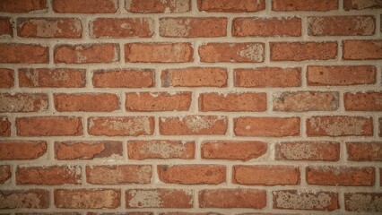 Fototapeta premium Zoomed Image of an Orange Brick Facade