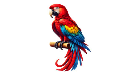 Obraz premium Scarlet Macaw PNG