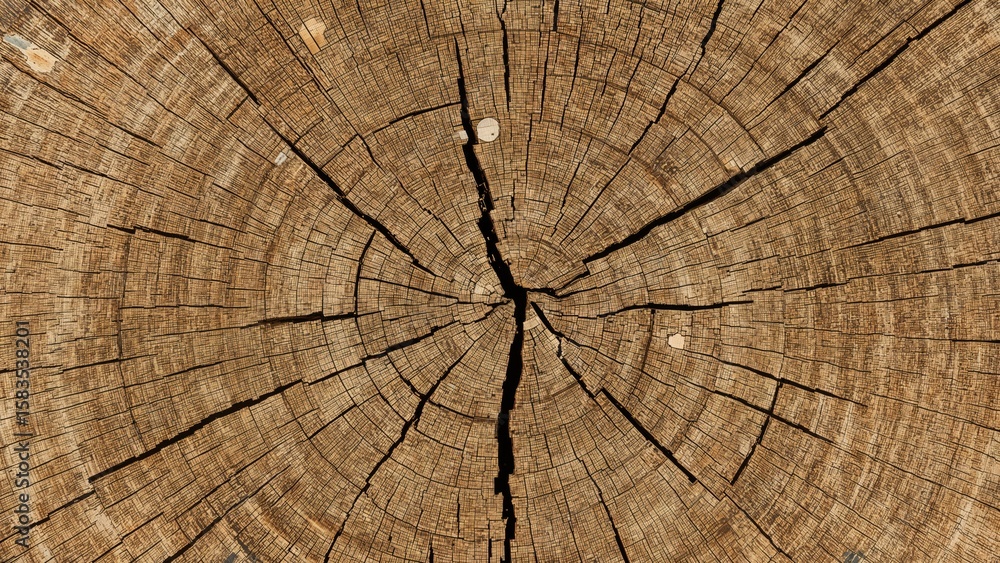 Aufkleber surface pattern of rough oak tree trunk