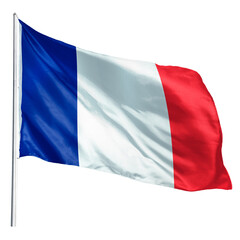 Obraz premium France png flag waving sticker, national symbol, transparent background