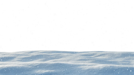 Obraz premium Snowdrifts and falling snowflakes created, isolated transparent background