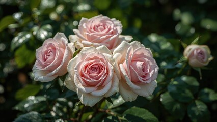 Gorgeous rose pattern ideal for love-themed background, decoration, bloom, warm months, nuptials, environment, rebirth, passion, area, greenery