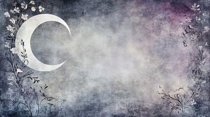 Nocturnal floral backdrop