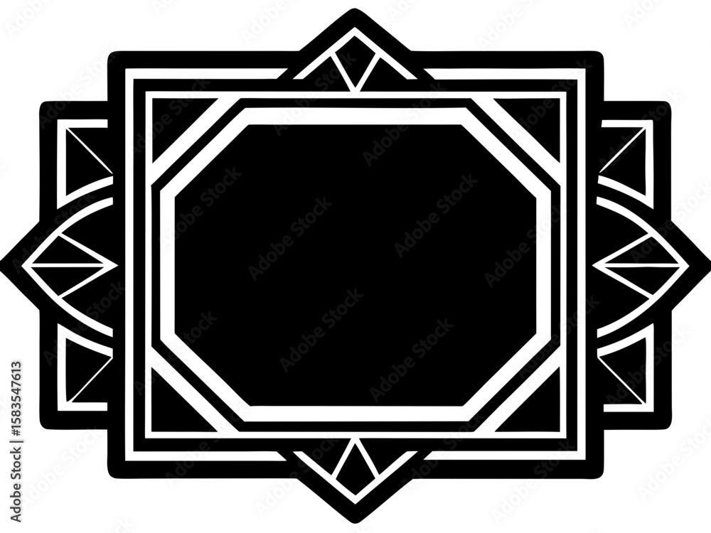 Poster display your artwork with this minimalist matte black frame featuring art deco design elements perfe