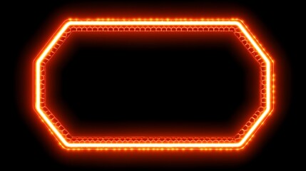 Octagonal neon frame