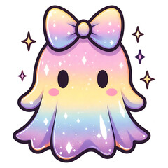 Iridescent Ghost Pumpkin PNG