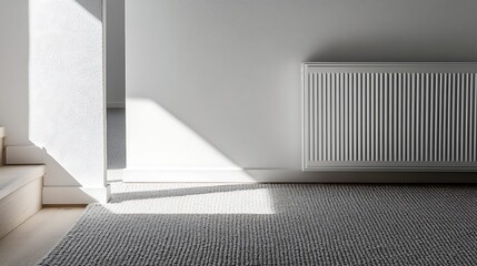 Obraz premium Sunlit room with minimalist interior design