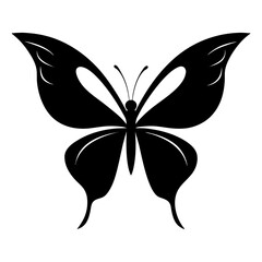 butterfly silhouette vector illustration
