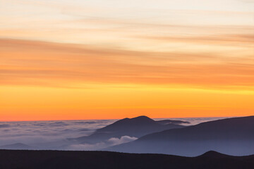 Mountains silhouette