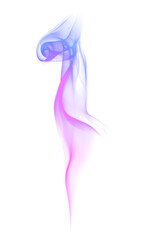 Neon png smoke textured element, in purple