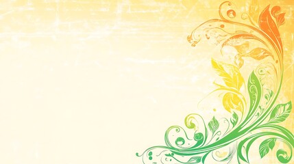 Obraz premium Ornate floral design on textured background (11)