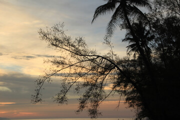 sunset on the beach