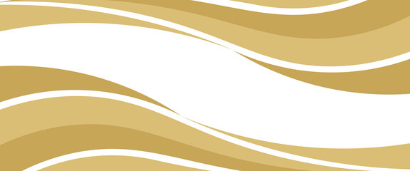 Vector gold line background curve element with white space for text and message design, overlapping layers, vector