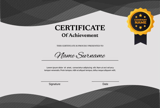 Simple employee of the month certificate	