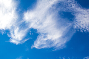 blue sky with clouds