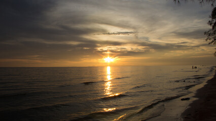 sunset at the beach