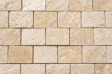 Beige rectangular stone tile texture background