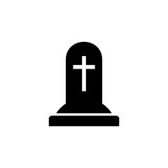 Grave icon flat design vector.