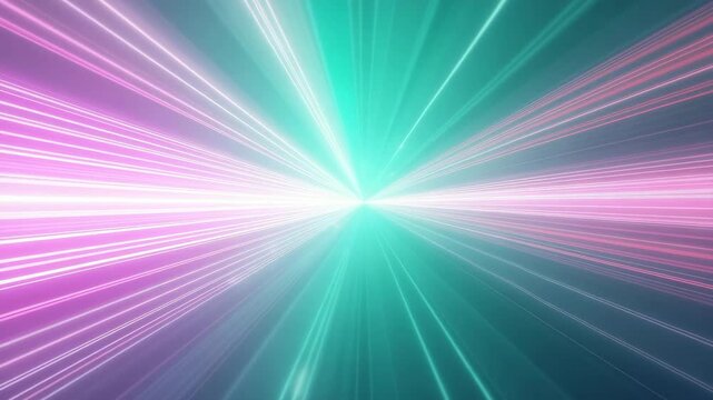 Abstract scanner stripes with lavender and emerald overlays, digital glitch effect