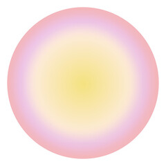 PNG yellow aura gradient  Instagram highlight cover template, transparent background