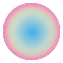 PNG blue aura gradient  Instagram highlight cover template, transparent background