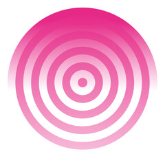 PNG Pink gradient concentric circles, transparent background