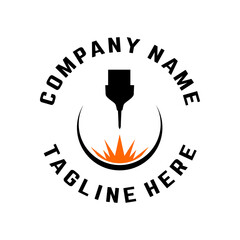 laser cutting logo designs, editable laser cutting icons, cnc logo designs, symbols, graphics

