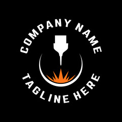 laser cutting logo designs, editable laser cutting icons, cnc logo designs, symbols, graphics
