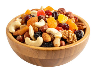 dried fruits and nuts in bowl