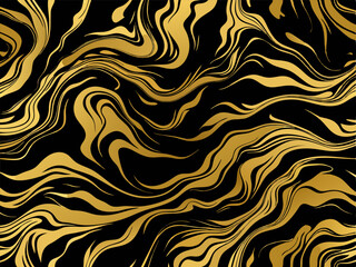 Black and gold marble background. Luxury abstract marble pattern. Vector illustration.