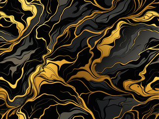 Black and gold marble pattern. Elegant vector illustration for modern design, luxury packaging, branding, and wallpapers. Luxury abstract marble design.