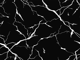 Black Marble with Subtle Veins Vector Pattern. Vector Illustration.