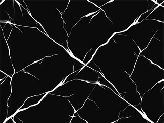 Black Marble with Subtle Veins Vector Pattern. Vector Illustration.