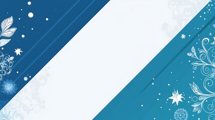 Winter-themed, geometric background
