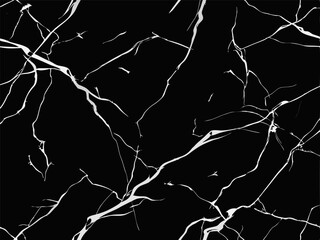 Black and white marble background. Luxury abstract marble pattern. Vector illustration.