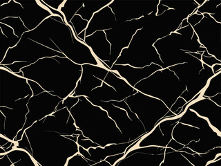Black and white marble background. Luxury abstract marble pattern. Vector illustration.