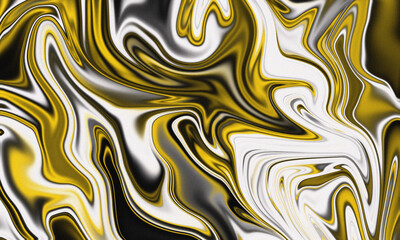 Obraz premium Abstract Swirling Marbling with Gold White and Black Colors new 2025 trendy grainy marbel background
