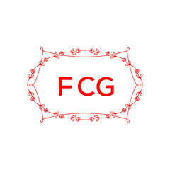 FCG Letter Initial Logo Design Template Vector Illustration