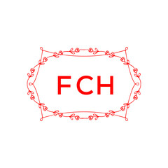 FCH Letter Initial Logo Design Template Vector Illustration
