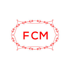 FCM Letter Initial Logo Design Template Vector Illustration